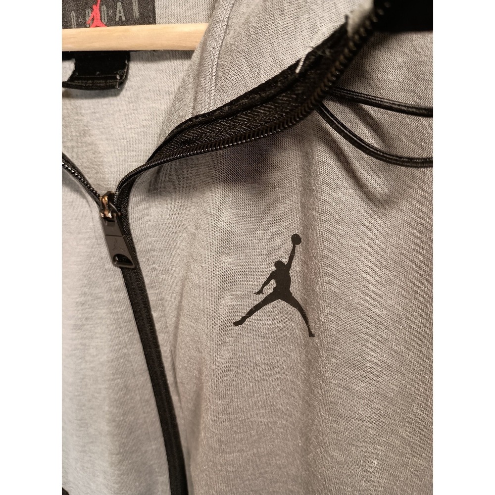 Nike Air Jordan Dri Fit Hoodie Gray And Black Size Small - Picture 4 of 6